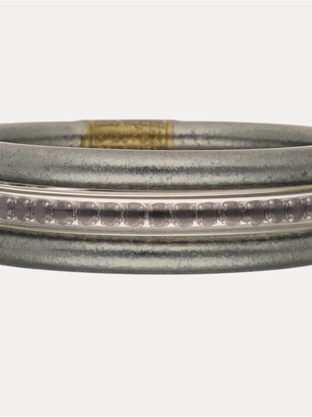 Budhagirl Elegant Gray Beaded Accent Women's Bracelet